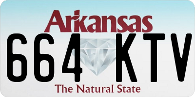 AR license plate 664KTV