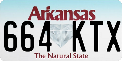 AR license plate 664KTX