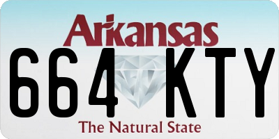 AR license plate 664KTY