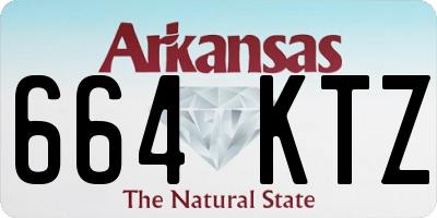 AR license plate 664KTZ