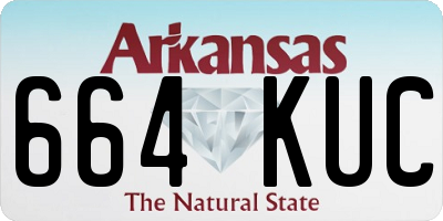 AR license plate 664KUC