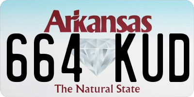 AR license plate 664KUD