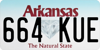 AR license plate 664KUE