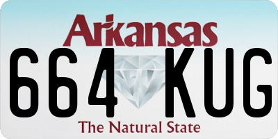 AR license plate 664KUG