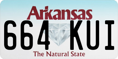 AR license plate 664KUI