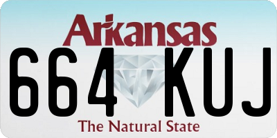 AR license plate 664KUJ