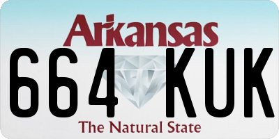AR license plate 664KUK