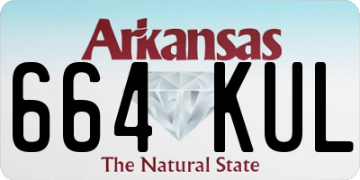 AR license plate 664KUL