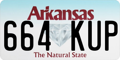 AR license plate 664KUP
