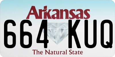 AR license plate 664KUQ