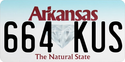 AR license plate 664KUS