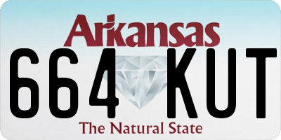 AR license plate 664KUT