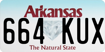 AR license plate 664KUX