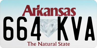 AR license plate 664KVA