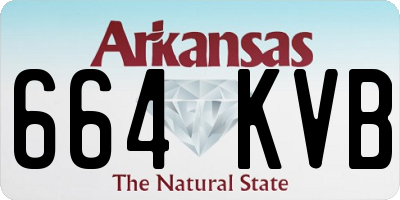 AR license plate 664KVB