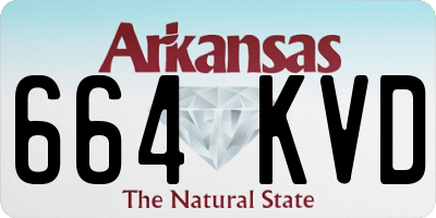 AR license plate 664KVD