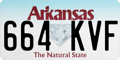 AR license plate 664KVF