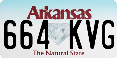 AR license plate 664KVG