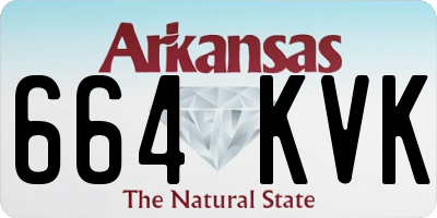 AR license plate 664KVK