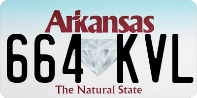 AR license plate 664KVL