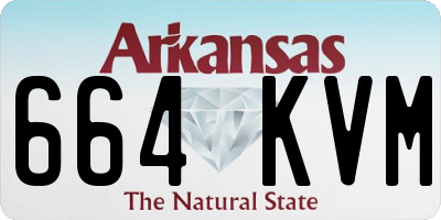 AR license plate 664KVM