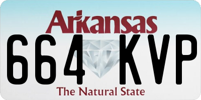 AR license plate 664KVP