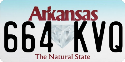 AR license plate 664KVQ