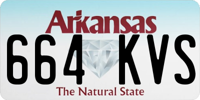AR license plate 664KVS