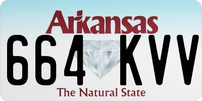 AR license plate 664KVV