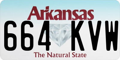 AR license plate 664KVW