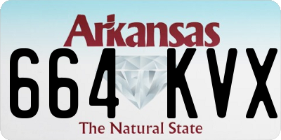 AR license plate 664KVX