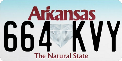 AR license plate 664KVY