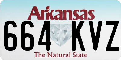 AR license plate 664KVZ