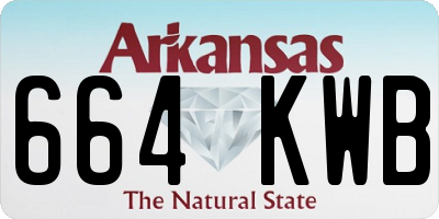 AR license plate 664KWB