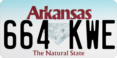 AR license plate 664KWE