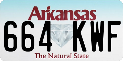 AR license plate 664KWF