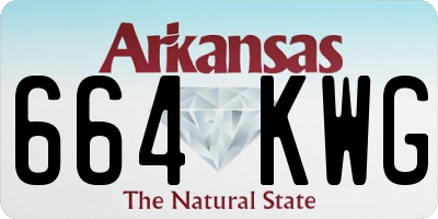 AR license plate 664KWG