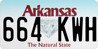 AR license plate 664KWH