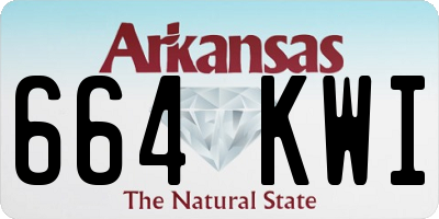 AR license plate 664KWI
