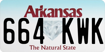 AR license plate 664KWK