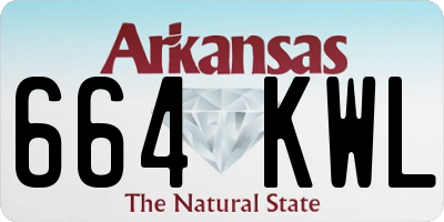 AR license plate 664KWL