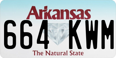 AR license plate 664KWM