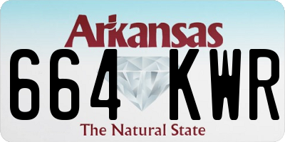 AR license plate 664KWR