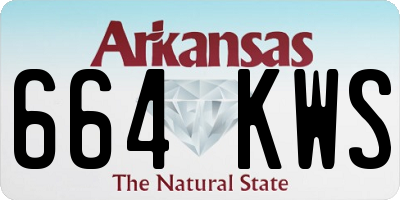 AR license plate 664KWS