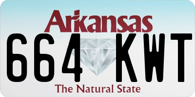 AR license plate 664KWT