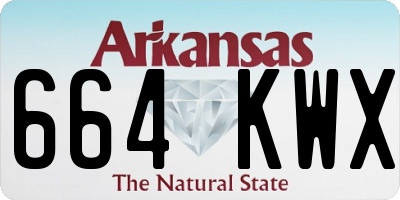 AR license plate 664KWX