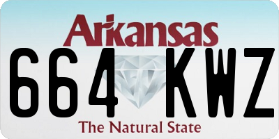 AR license plate 664KWZ