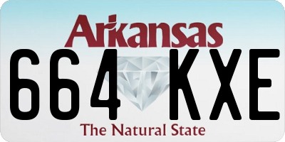 AR license plate 664KXE