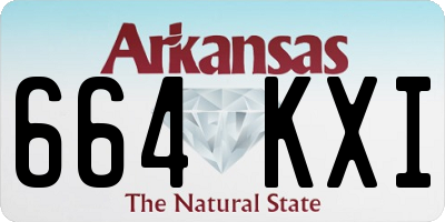 AR license plate 664KXI