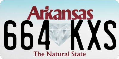 AR license plate 664KXS